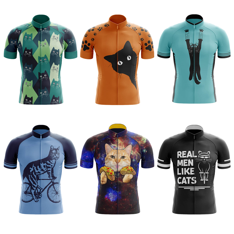 Mountain Biking Cartoon - Maglia da Ciclismo Uomo CARTOON CAT,