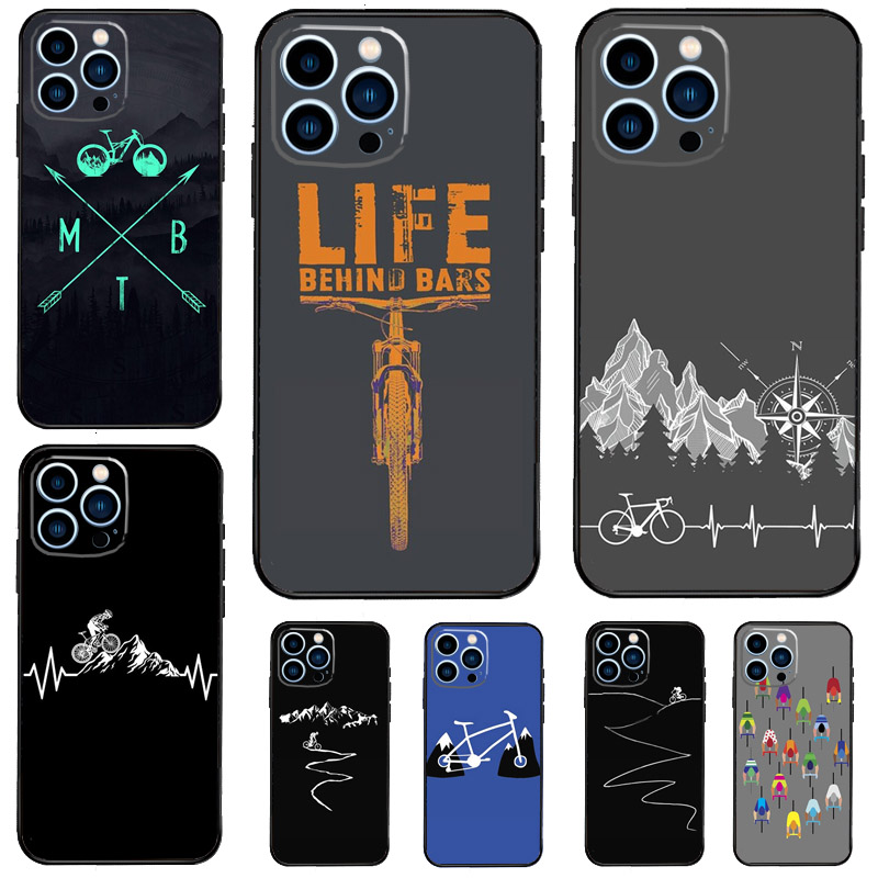 Mountain Biking Cartoon - Custodia per Bicicletta MTB Mountain Bike