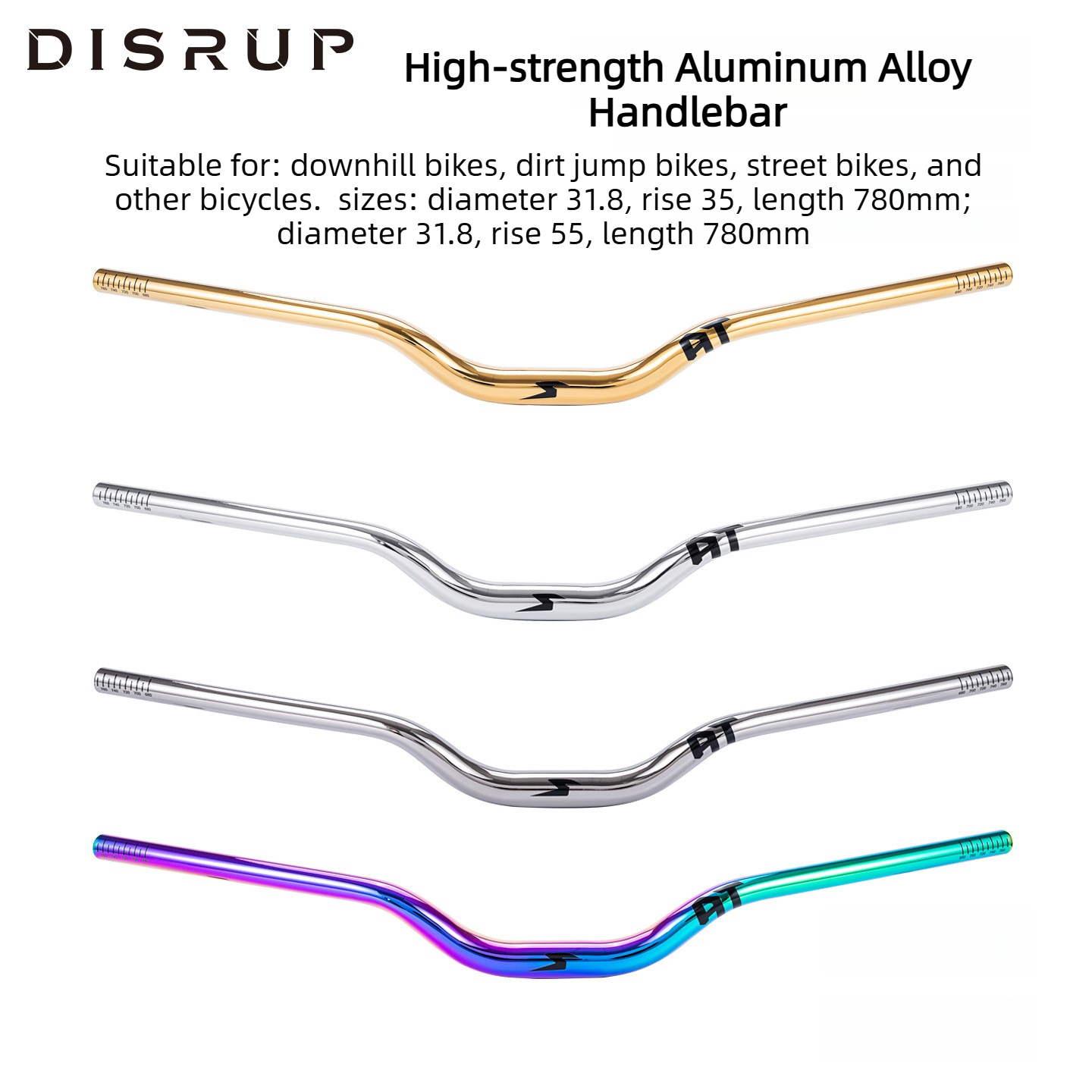 Mountain Biking Jumps - SEMYT MTB Riser Manubrio 31.8/35mm Diametro