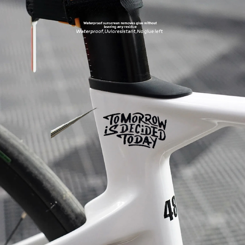 Mountain Biking Quotes - Adesivi per Bicicletta 'Il Domani è