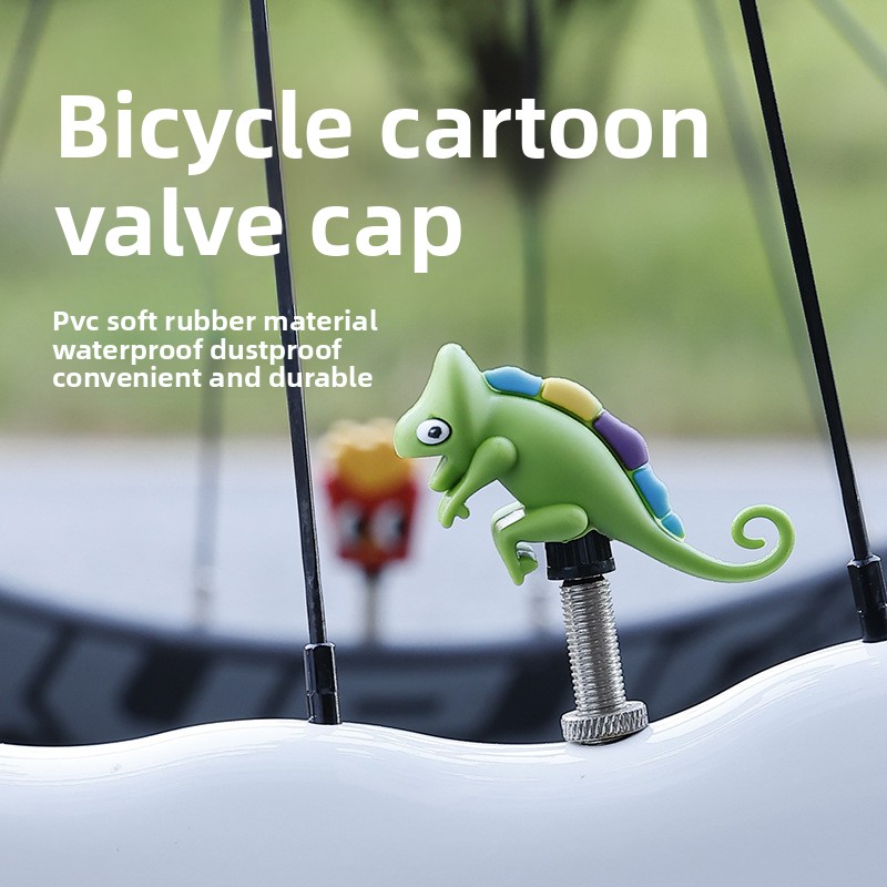 Tappo Valvola Bici in Silicone - Mountain Biking Cartoon recensione e prezzo