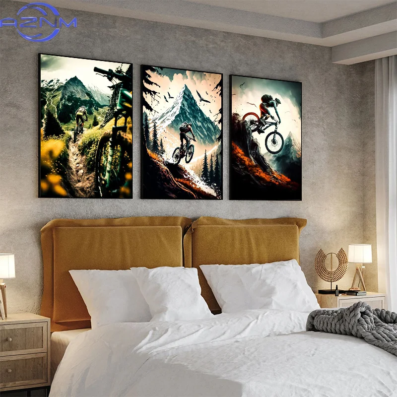 AZNM Poster e Stampe Moderne d - Picture Of Mountain Biking recensione e prezzo