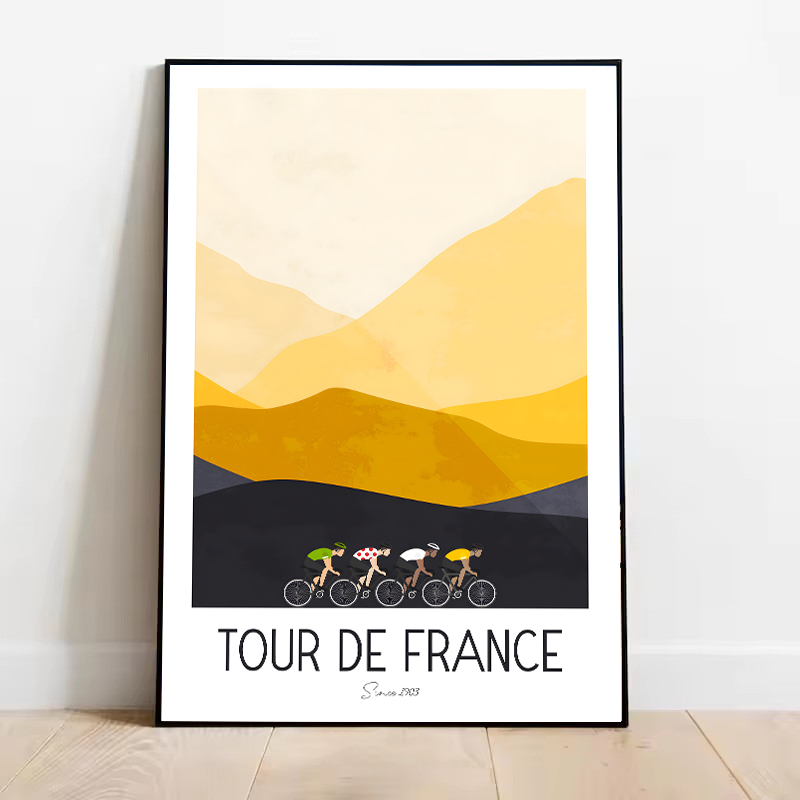 Poster su tela con ciclista in - Picture Of Mountain Biking recensione e prezzo